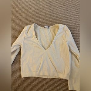 Zara Cropped V neck